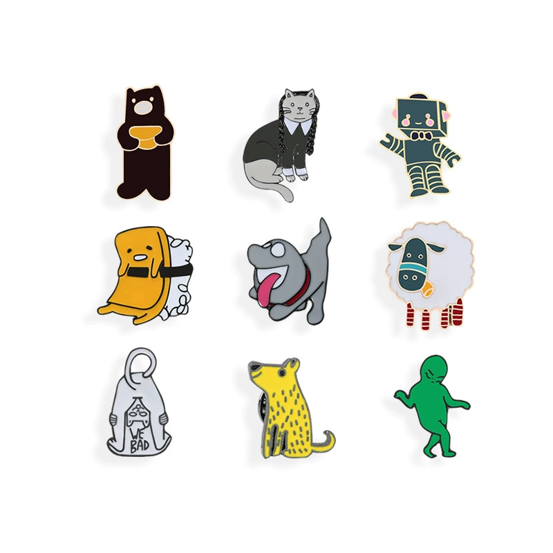 Creative amusing funny brooch, cartoon badge, footwear, bag accessory, accessories