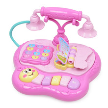 供应SM393154录音变音早教公主电话机 儿童智能仿真复古座机玩具