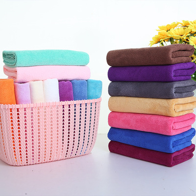 批发理发店毛巾35*75 加厚吸水擦车巾美容院包头巾定制logo|ru