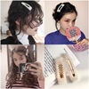 Korean Edition Same item Pearl Hairpin Sweet Beading manual bb Clip ins network Explosive money fashion Metal Edge clamp