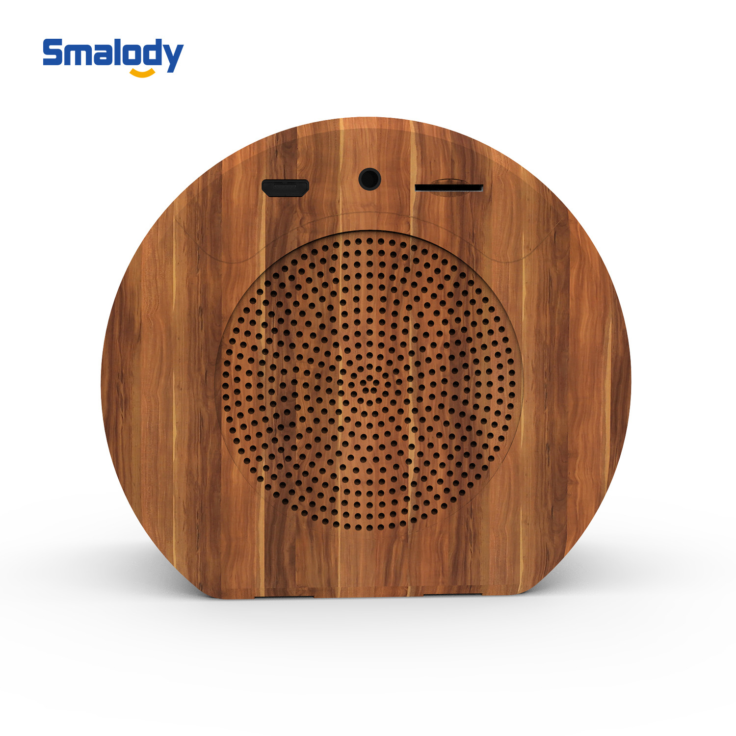 Smalody 新款无线蓝牙音箱TWS迷你低音炮镜面闹钟智能小音响 礼品