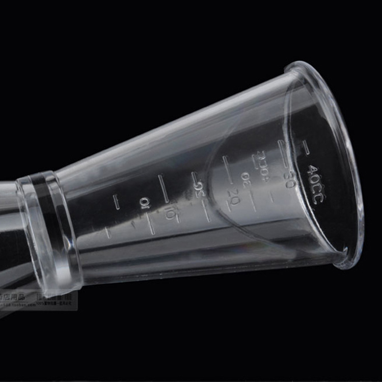 PC oz taza de medición taza de doble cabeza Shaker con escala oz taza de medición copa de vino grande 20-40cc ventas directas de la fábrica