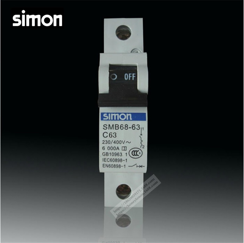 Simon/西蒙 68系列 1P/63A小型断路器_SMB68-63C63