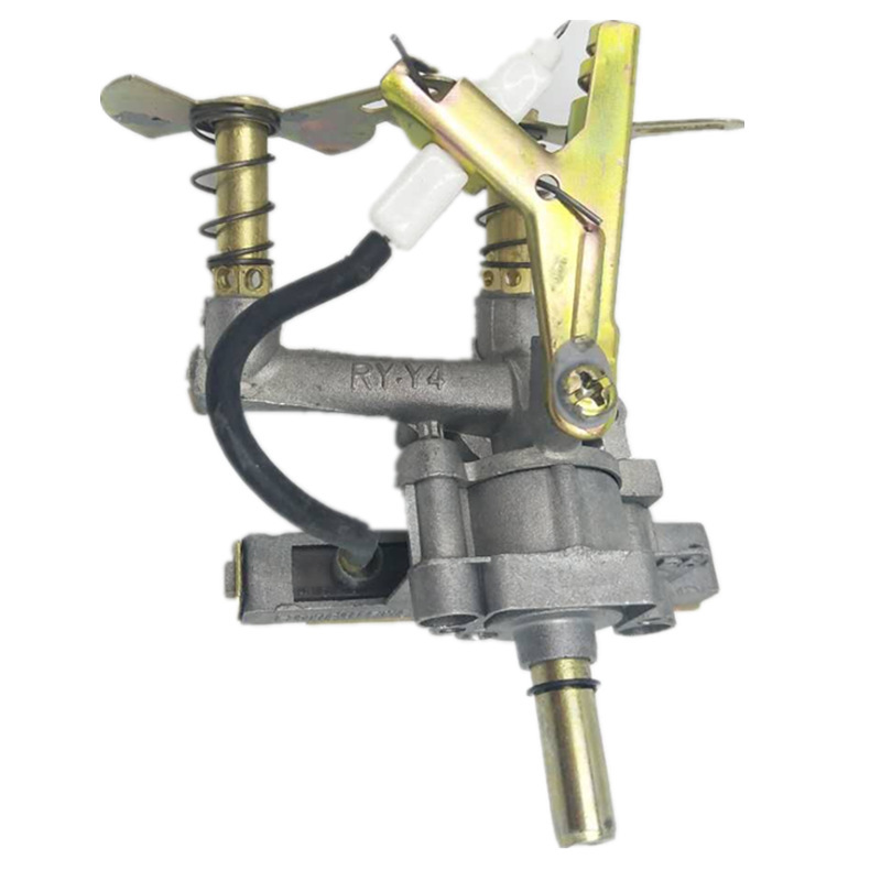 液化气天然气燃气灶打火双枪单管总成煤气灶打火器灶具双枪阀体