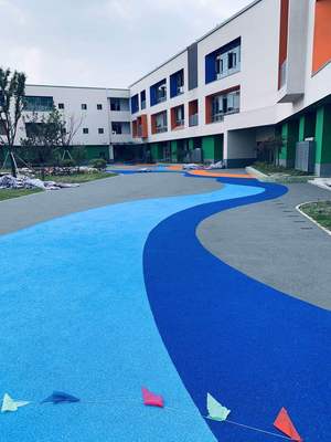 Waterborne silicon PU Court Material Science Manufacturer source Direct selling wear-resisting environmental protection fade whole course construction guidance