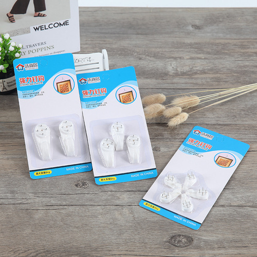Factory Direct Sale Multi-functional Plastic Hook with Strong Load Capacity Invisible Wall Mount Wedding Photo Decor Frame Hook for Invisible Hangers