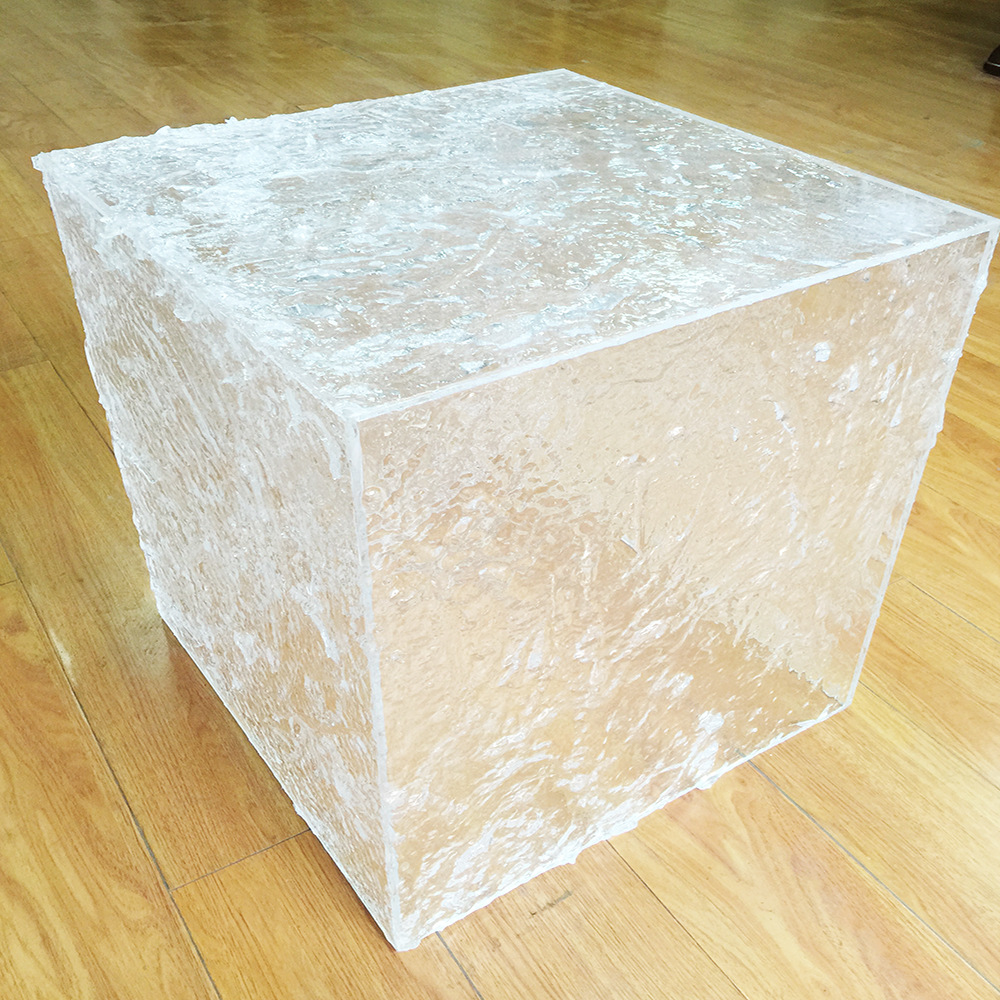 晶美冰块盒子树脂亚克力装饰盒结冰展示盒有机玻璃制品批发半透明