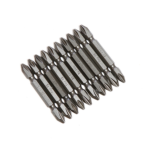 Double-headed electric cross screwdriver head, high-strength electroplated flat-head electric drill bit, electric screwdriver bit