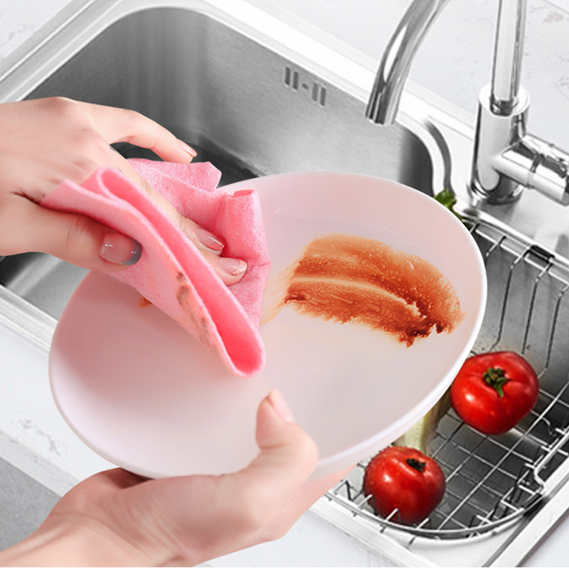 厂家批发洗碗巾椰壳抹布 不沾油椰壳洗碗布 多功能大卷抹布|ms