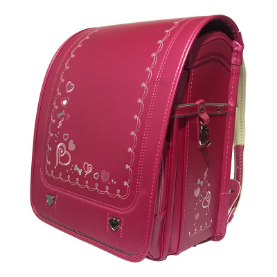 Japanese pupil schoolbag 1-2-3-5 grade Lightening Spinal Schoolboy children Japanese Backpack Big version