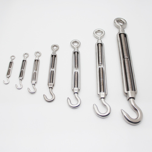 Huayang stainless steel basket bolt, split flower-link wire rope tensioner, 316/304 stainless steel basket screw