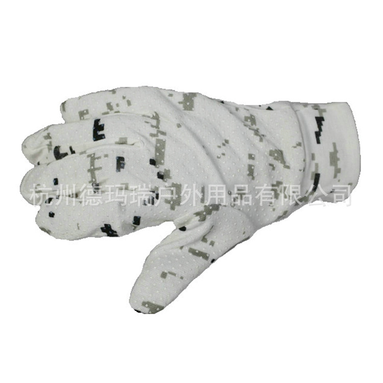 Mountain Camping Outdoor Supplies Bionic Camouflage Four-Sided Elastic Hunting Fishing Shooting Hunting Gloves Tactical Gloves