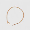 Simple electroplating real gold can hang copper ear chain/earrings/earrings accessories DIY jewelry accessories one price