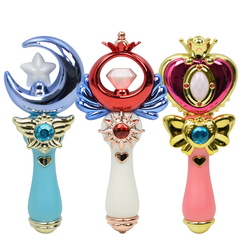 Light and sound effect magic wand girl toy cartoon flash wand light wand luminous small toy street stall toy