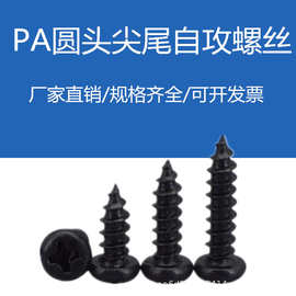 自攻螺丝m2十字圆头盘头尖尾自攻螺丝钉PA2*3*4*5*6*7*8*10*12-20