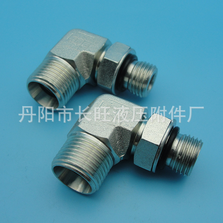 厂家供应不锈钢接头扩口式卡套式接头直角液压过渡接头规格多样