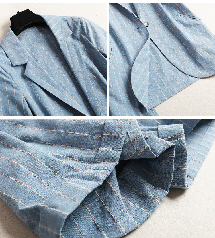 Costume femme SPLIT en Coton et lin - Ref 3334597 Image 8