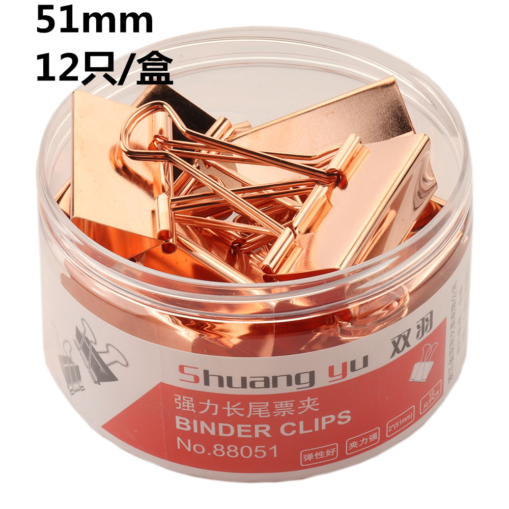 Spot supply rose gold long tail clip color dovetail clip office…