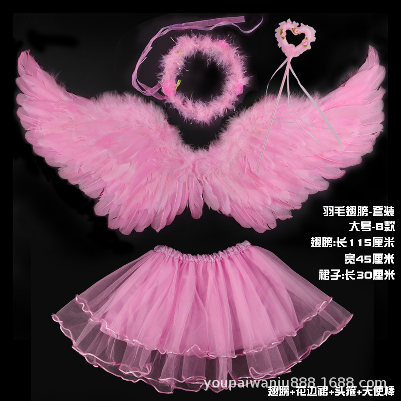 Ласточка розовая + палочка-сердечко + повязка на голову с гирляндой - кружевная юбка