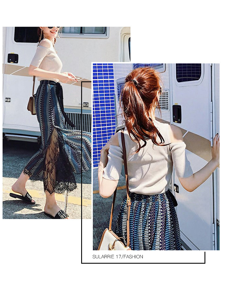 Costume femme en Tricot + mousseline - Ref 3333919 Image 19