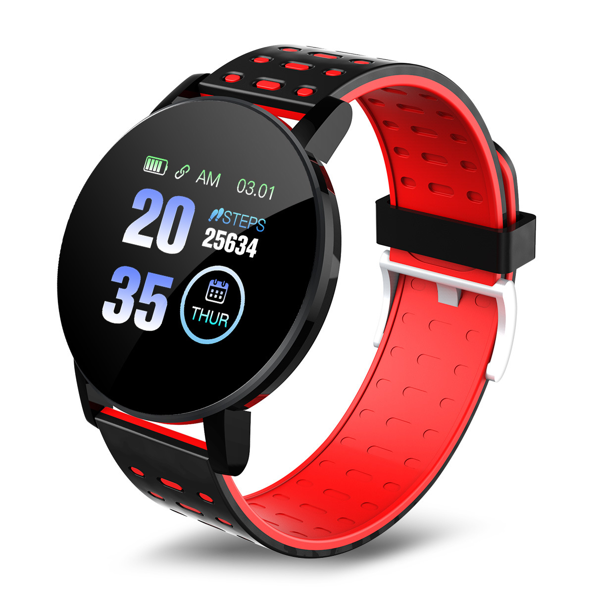 119plus Smart Bracelet, step count, heart rate and blood pressure health Smart bracelet, factory direct sales, cross-border gift undefined