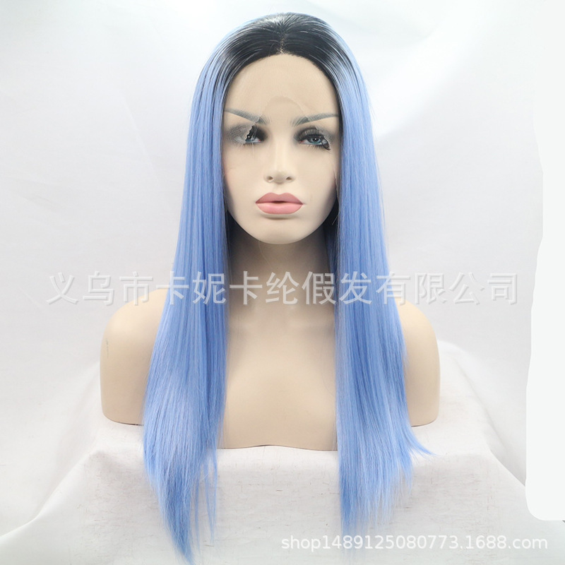 Cabello largo y recto bicolor