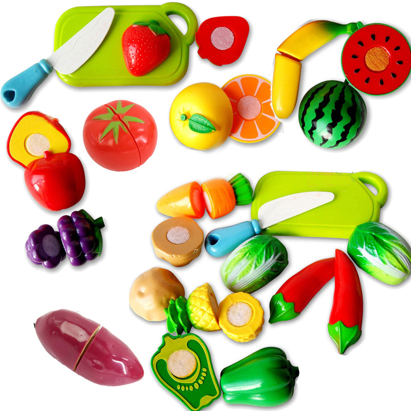 切切乐蔬菜水果儿童厨房做饭玩具套装益智早教儿童过家家玩具批发|ru