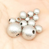 Stainless steel scrub, hole beaded steel balls positioning bead pressure sand drilling beads, solid punching bead wholesale