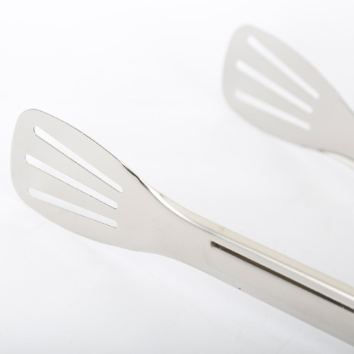 Wholesale stainless steel three-line food tongs, barbecue food tongs, charcoal tongs, kitchen small tools