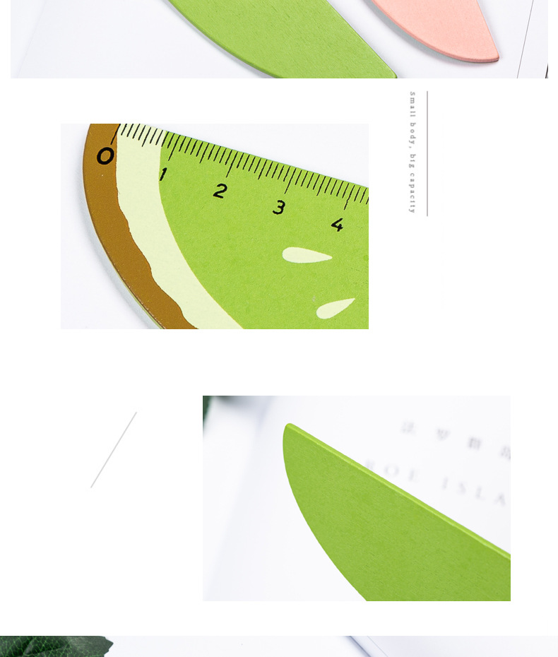 Cute Cartoon Fruit Pattern 15cm Ruler Student Creative Stationery Wholesale display picture 1