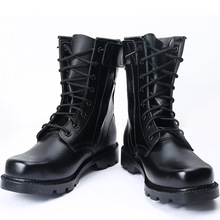 冬季戶外黑色特訓靴軍迷透氣作戰靴保安作戰靴作訓鞋子保安鞋子
