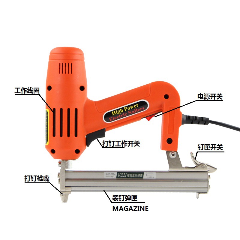 Herramienta eléctrica F30 AC pistola de clavos eléctrica suministro directo fábrica sin compresor aire decoración del hogar