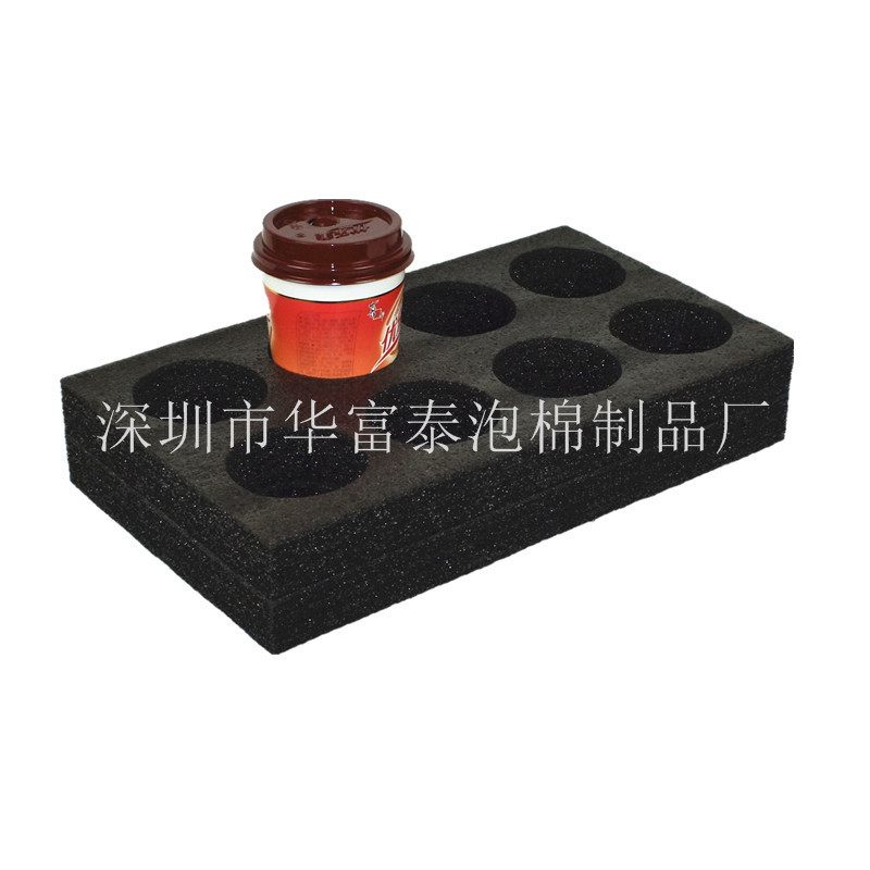 外卖保温箱用杯托珍珠奶茶可乐饮料固定托盘珍珠棉海绵内托