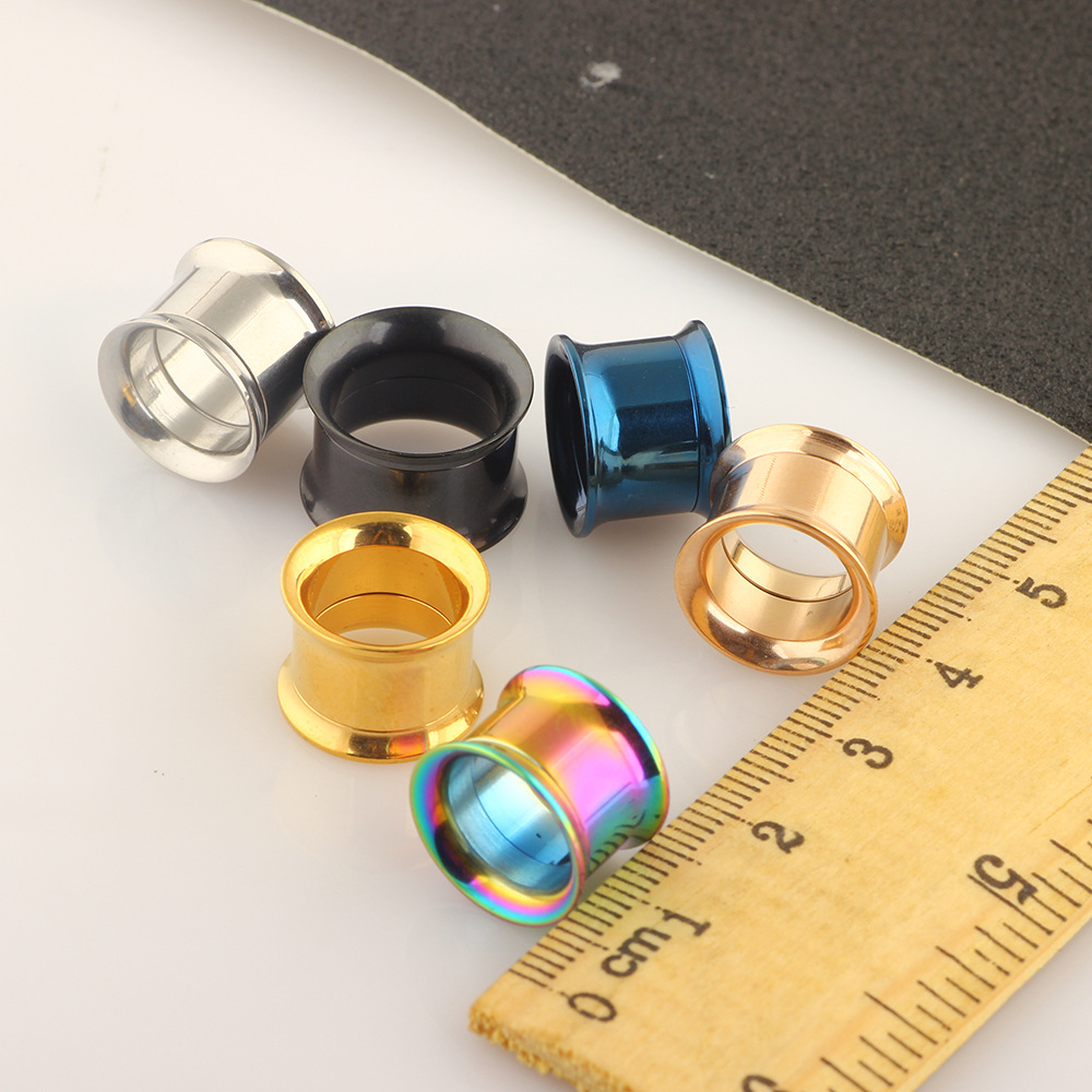 12-Piece Set Internal Thread Ear Stretching Kit - 316L Surgical Steel Ear Gauges, Phoenix Motif, Wholesale Body Jewelry detail image 9
