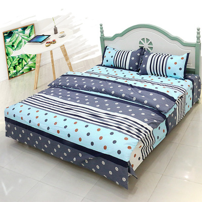 Manufactor wholesale Customized Cotton Twill Four piece suit pure cotton Quilt cover sheet 1.5/1.8M Bedclothes
