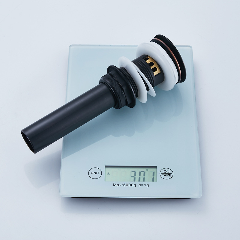 Negro cuenca escurridor rebote de estilo Europeo cuenca de cobre lavabo cuenca de vidrio Cuenca escurridor prensa Accesorios