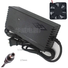 12.6V10A充电器12V聚合物大容量80安时锂电池3串18650智能带风扇