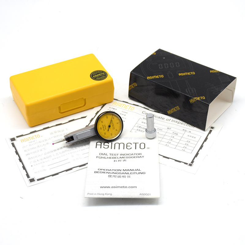 德国安度ASIMETO杠杆百分表0-0.8杠杆千分表0-0.2指示表靠表校表