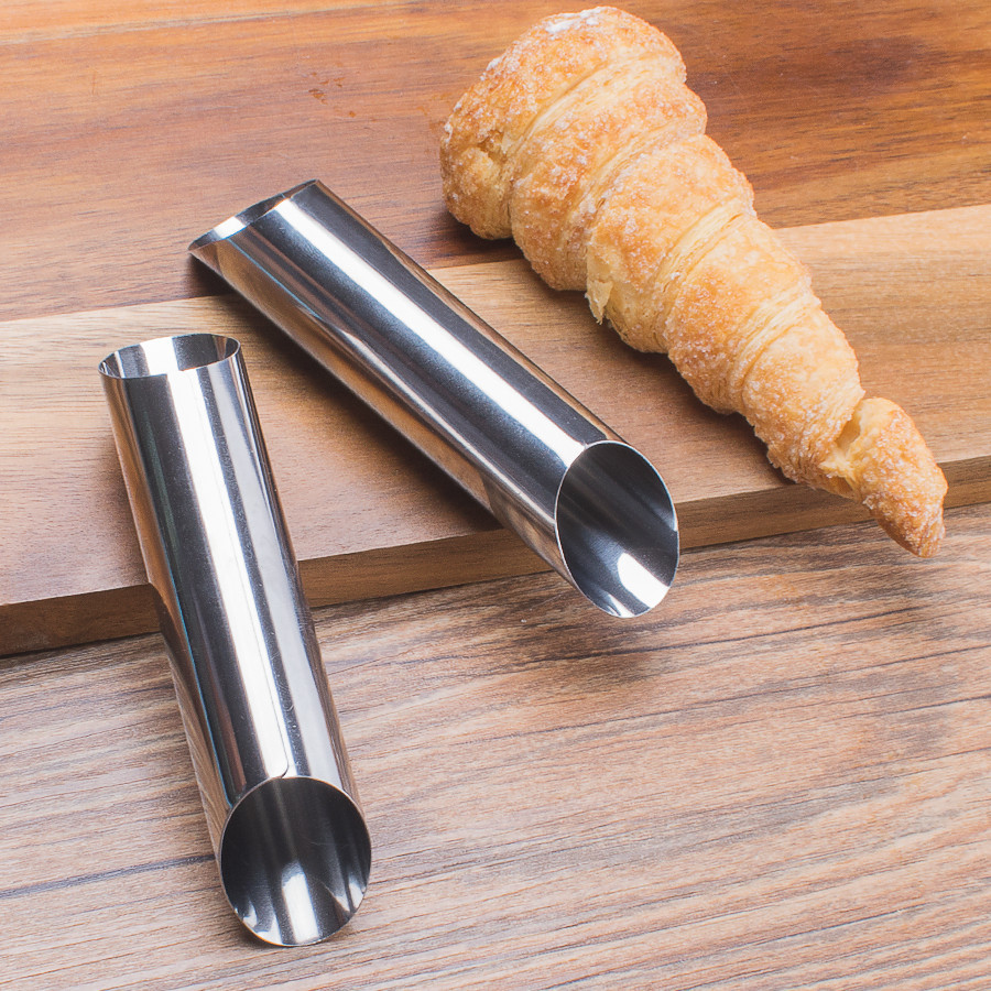 Stainless steel Oblique Denmark Solenoid sausage Croissants Circular tube Sheep horn Baking Tools