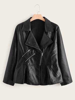 Big size dress have cash less than that is registered in the accounts pu leather clothing 08672