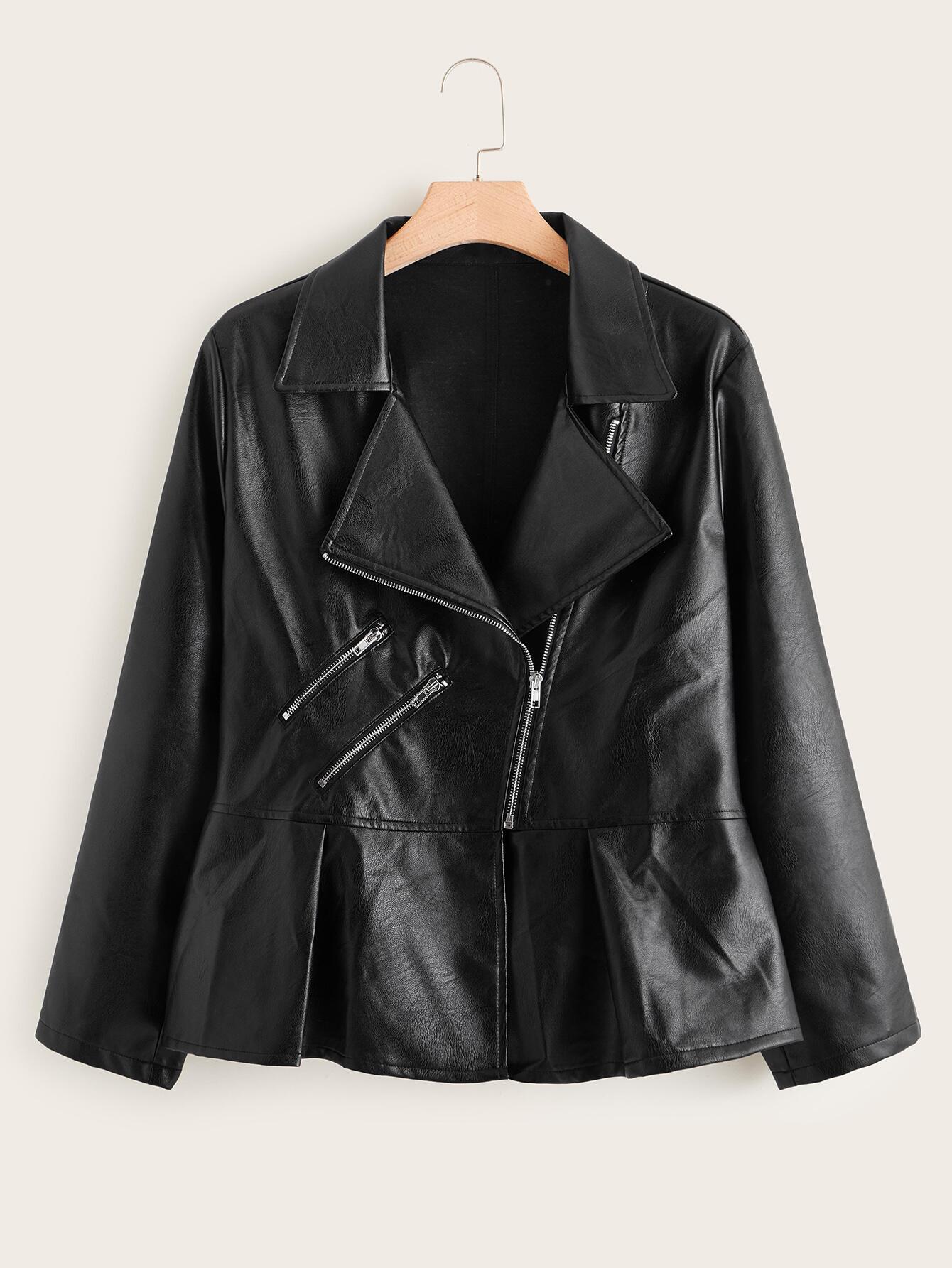 Big size dress have cash less than that is registered in the accounts pu leather clothing 08672