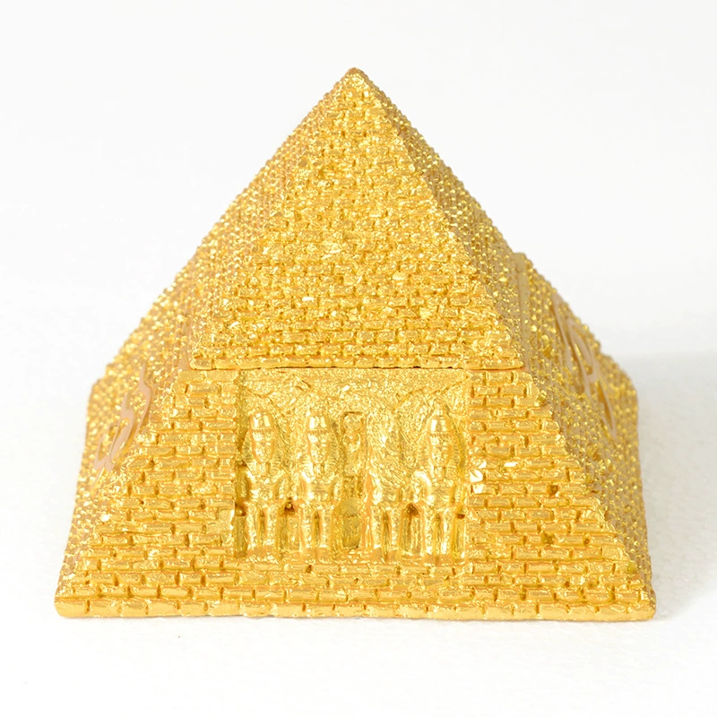 Archeological pyramid, minifigure, storage system, resin decor