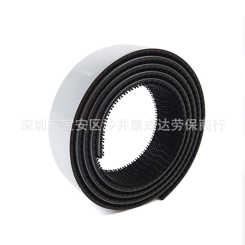 SJ3540 magic buckle 250 wavy black adhesive mushroom buckle 25.4/50.8mm wide
