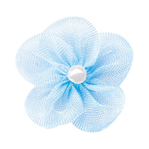 Yao Ming cinta flor decoración 2,8 cm arco hilo de nieve de cinco pétalos de flores Ropa Accesorios falda ropa hecha a mano flor arco
