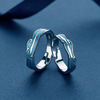 Fashionable ring for beloved suitable for men and women, Korean style, simple and elegant design