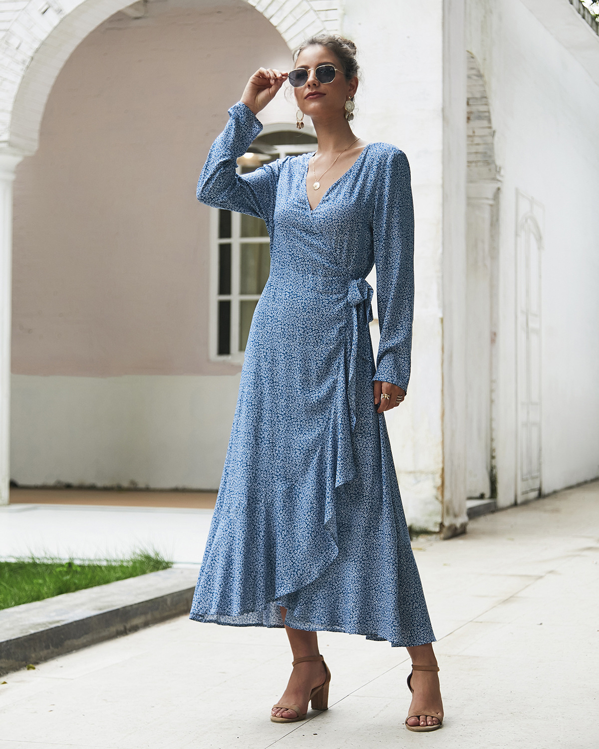 Original design long-sleeved dress  NSDY8274