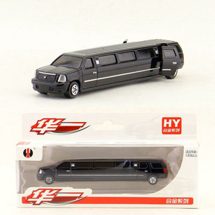Huayi alloy children's toy car model Cadillac DTS luxury extended car car gift box