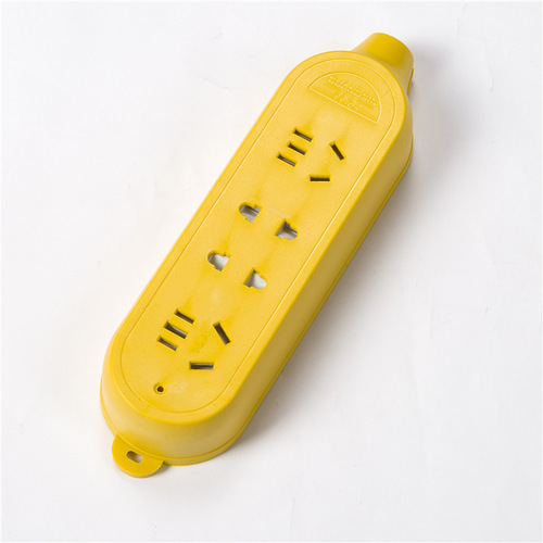 Wireless Grounded Cordless Plug with Explosion Proof and Anti-Drop Function, Integrated Copper Yellow 16A Cordless Socket Strip