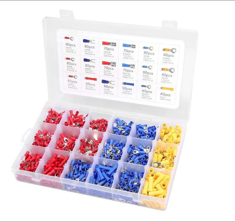 Трансграничные взрывы завод прямой холодного отжима терминал Предварительно изолированный терминал 1200PCS комбинированный костюм