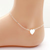 Accessory, ankle bracelet heart-shaped heart shaped, European style, wholesale